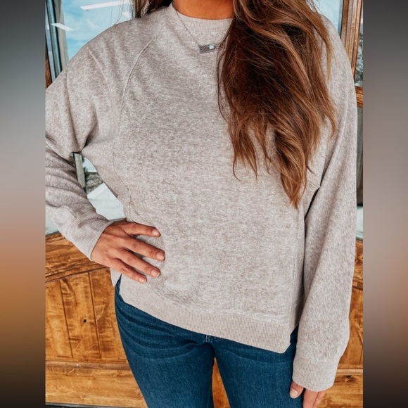 NEW IN Women’s Mocha Oversized Comfy Soft Contrast Knit Top/Sweater/Pullover|NEW - Picture 4 of 4